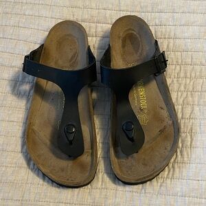 Birkenstock Black Thong Sandals